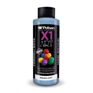 Polisan X1 Art Vernikli Hobi Boyası Şebnem Mavi 120 ml