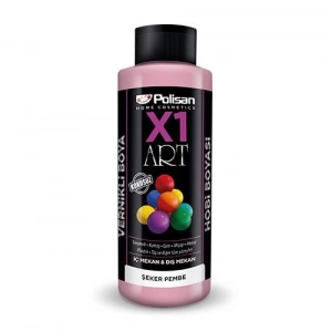 Polisan X1 Art Vernikli Hobi Boyası Şeker Pembe 120 ml