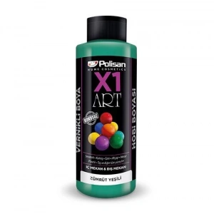 Polisan X1 Art Vernikli Hobi Boyası Zümrüt Yeşili 120 ml