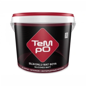 Tempo Silikonlu Mat Boya  3.5 KG Beyaz