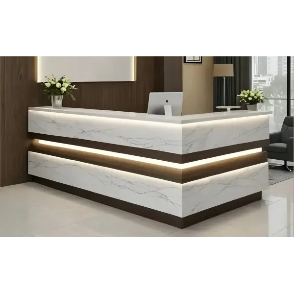 Prestige-Glow Mermer Dokulu LEDli Banko