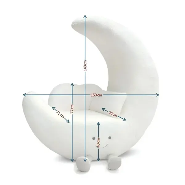 Luna-Sleep Ay Figürlü Bukle Uyku Koltuğu