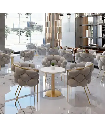 Metal Ayak Puf Sandalye