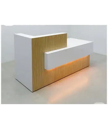 Nordic-Glow Akustik Panelli Karşılama Bankosu