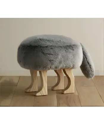 Nordic-Tail Hayvan Figürlü Peluş Puf