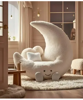 Luna-Sleep Ay Figürlü Bukle Uyku Koltuğu