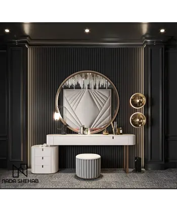 Venedik Esintili Modern Makyaj Masası