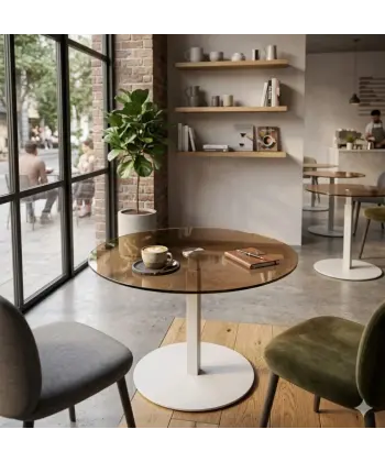 Transparan Füme Bistro / Kafe Masası