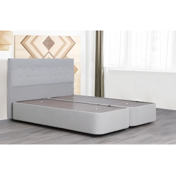 Düğme Desenli Baza ve Başlık Takımı