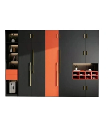 Vitrinli Geniş Gardırop