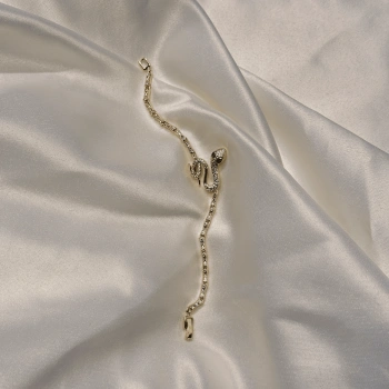 Gold Rengi Yılan Figürlü Bileklik