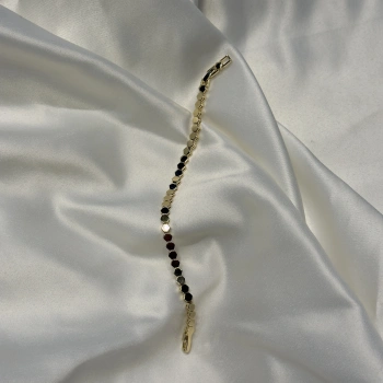 Gold Rengi Sıralı Altıgen Model Bileklik