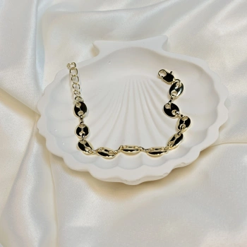 Kahve Çekirdeği Model Modern Kadın Zincir Bileklik