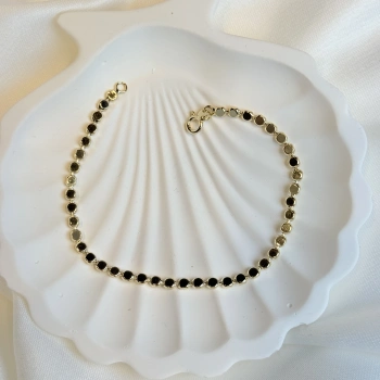 Yuvarlak Pul Zincir Model Kadın Bileklik