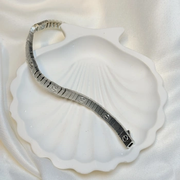 Çizgi Detaylı Marka Model Vip Kadın Bileklik