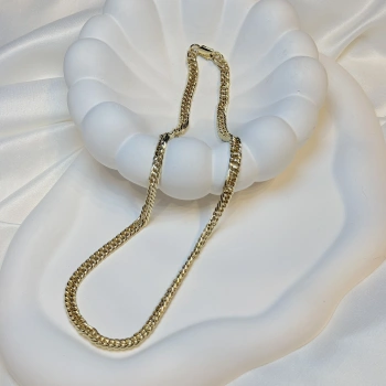 Gold Rengi Kalın Gurmet Zincir XP Kolye (45cm)