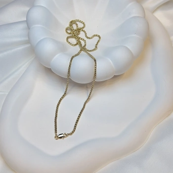 Gold Rengi İpek Model Zincir Kolye