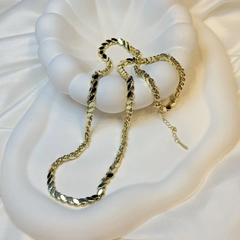 Gold Rengi Arpa Model XP Zincir Kolye