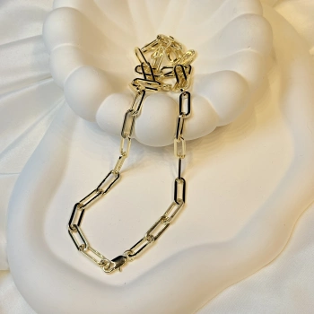 Gold Rengi Ataç Model Zincir Kolye