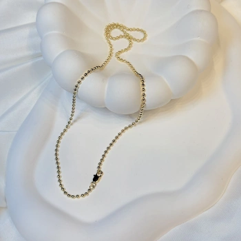 Gold Rengi Top Zincir Model XP Kolye (50CM)