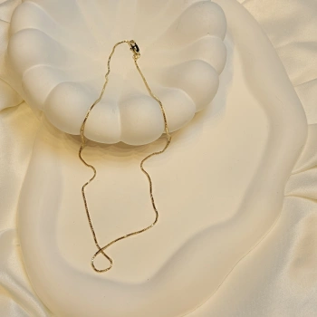 Gold Rengi Küp XP Model Zincir Kolye