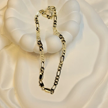 Gold Rengi Figaro Model Zincir Kolye