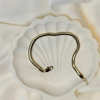 Gold Rengi Kalın İtalyan Model Unisex Bileklik