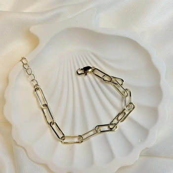 Gold Rengi Ataç Model Kadın Bileklik