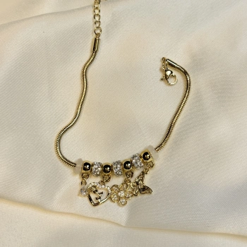 Gold Rengi PNDR Model Charm Bileklik