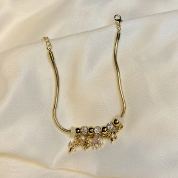 Gold Rengi PNDR Model Charm Bileklik