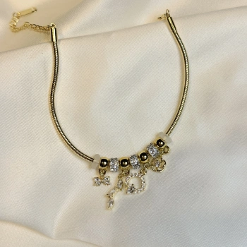 Gold Rengi PNDR Model Charm Bileklik