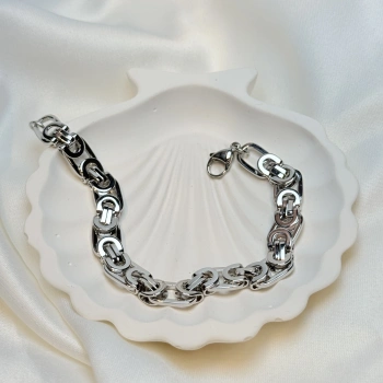 Gümüş Rengi Kral Model XP Bileklik