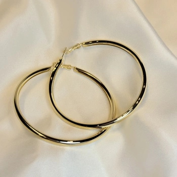 Gold Rengi Kadın Halka Küpe