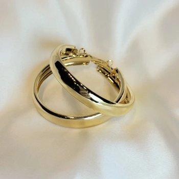 Gold Rengi Kadın Halka Küpe