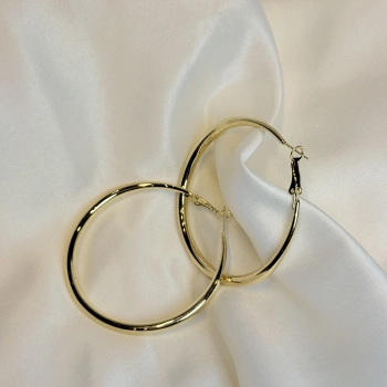 Gold Rengi Kadın Halka Küpe