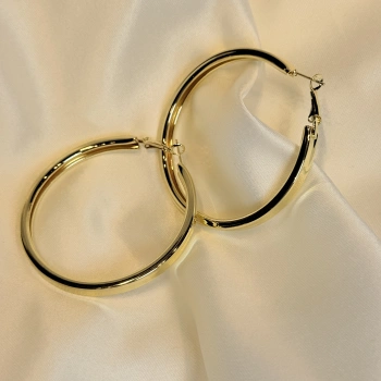 Gold Rengi Kadın Halka Küpe