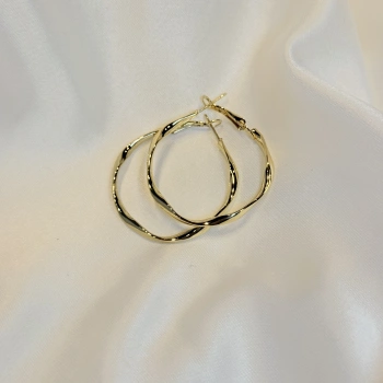 Gold Rengi Kadın Halka Küpe