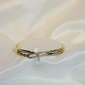 Gold Rengi Messi Model Kadın Kelepçe Bileklik