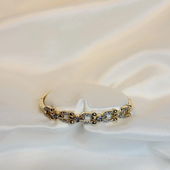 Gold Rengi Kalpli Tiff Model Kadın Kelepçe Bileklik