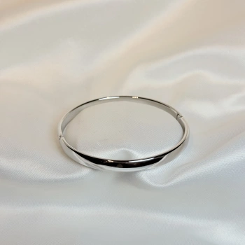 Gümüş Renk Kalın Kadın Bileklik