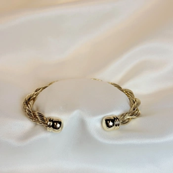 Gold Rengi Burgu Zincir Model Kadın Bileklik