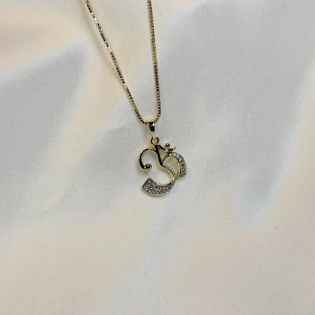 Gold Rengi Om Sembol XP Kadın Kolye