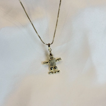 Gold Rengi Palyaço Figürlü XP Kadın Kolye