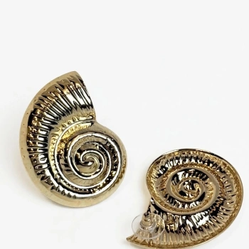 Gold Rengi Deniz Kabuğu Model Kadın Küpe