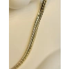 Gold Rengi Yassı Model XP Zincir Kolye (40CM)