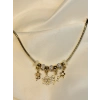 Gold Rengi PNDR Model Charm Bilekik