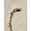 Gold Rengi Yıldız Desenli CM Kadın Bileklik