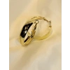Gold Rengi Kadın Halka Küpe