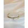 Gold Rengi Taşlı Model Kadın Bileklik