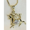 Gold Rengi Unicorn Figürlü XP Kadın Kolye